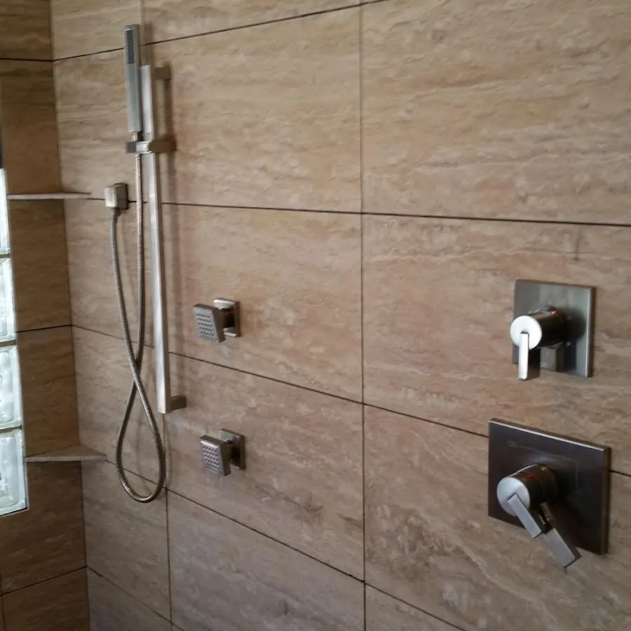 Shower fixture installation for Water Heater Replacement in Augusta